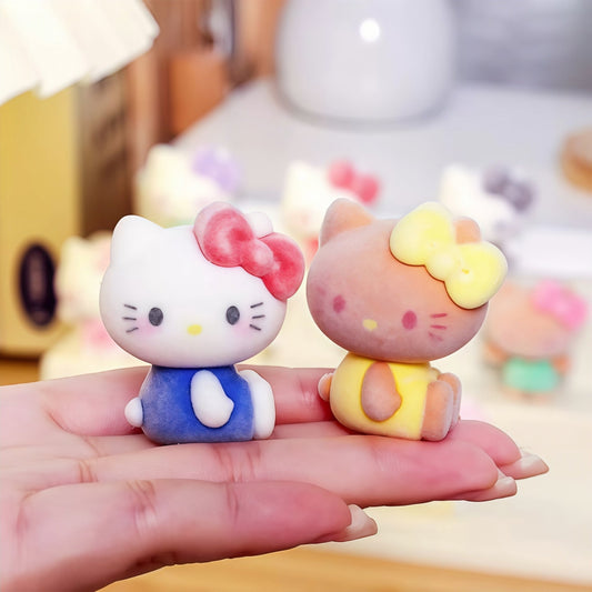 10Pcs/set Kawaii Kitty Cat Mini Figures - Cute Micro Collectible Charms for DIY Crafts & Desk Decor - Buhigift