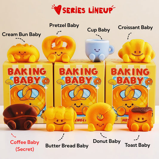 Jellycat Style Mini Bread Blind Box - Kawaii Bakery Micro Figures, Cute Squeeze Charms & Desk Decor - Buhigift