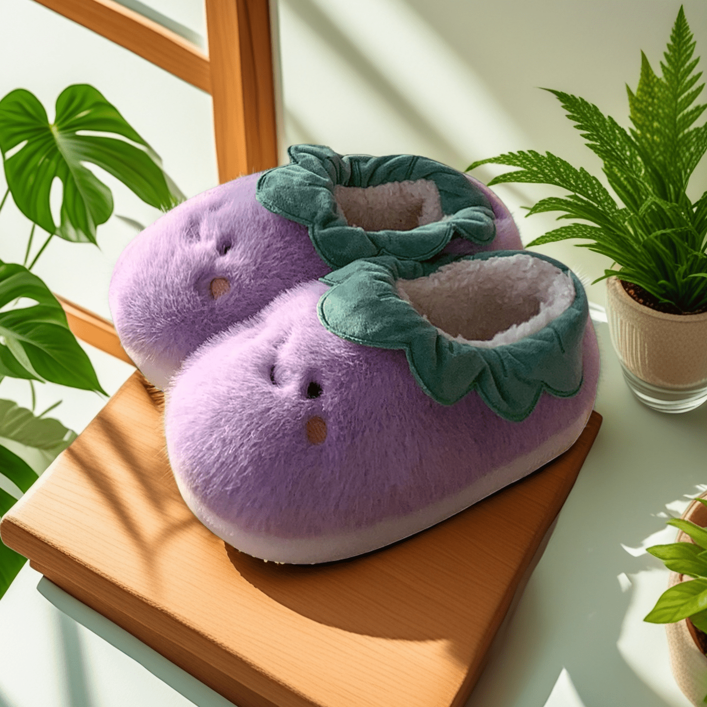 Cozy Christmas Slippers for Women - Plush Non-Slip Indoor Booties, Festive House Shoes - Buhigift