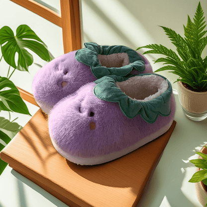Cozy Christmas Slippers for Women - Plush Non-Slip Indoor Booties, Festive House Shoes - Buhigift