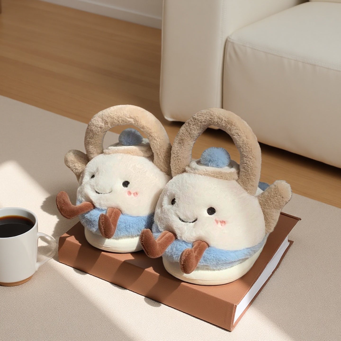 Cozy Christmas Slippers for Women - Plush Non-Slip Indoor Booties, Festive House Shoes - Buhigift