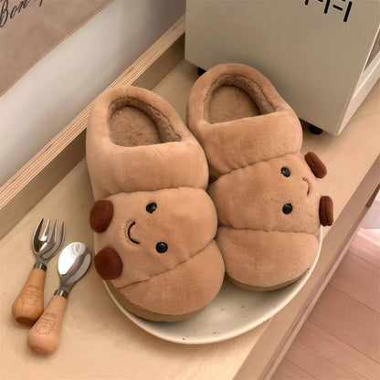 Cozy Christmas Slippers for Women - Plush Non-Slip Indoor Booties, Festive House Shoes - Buhigift