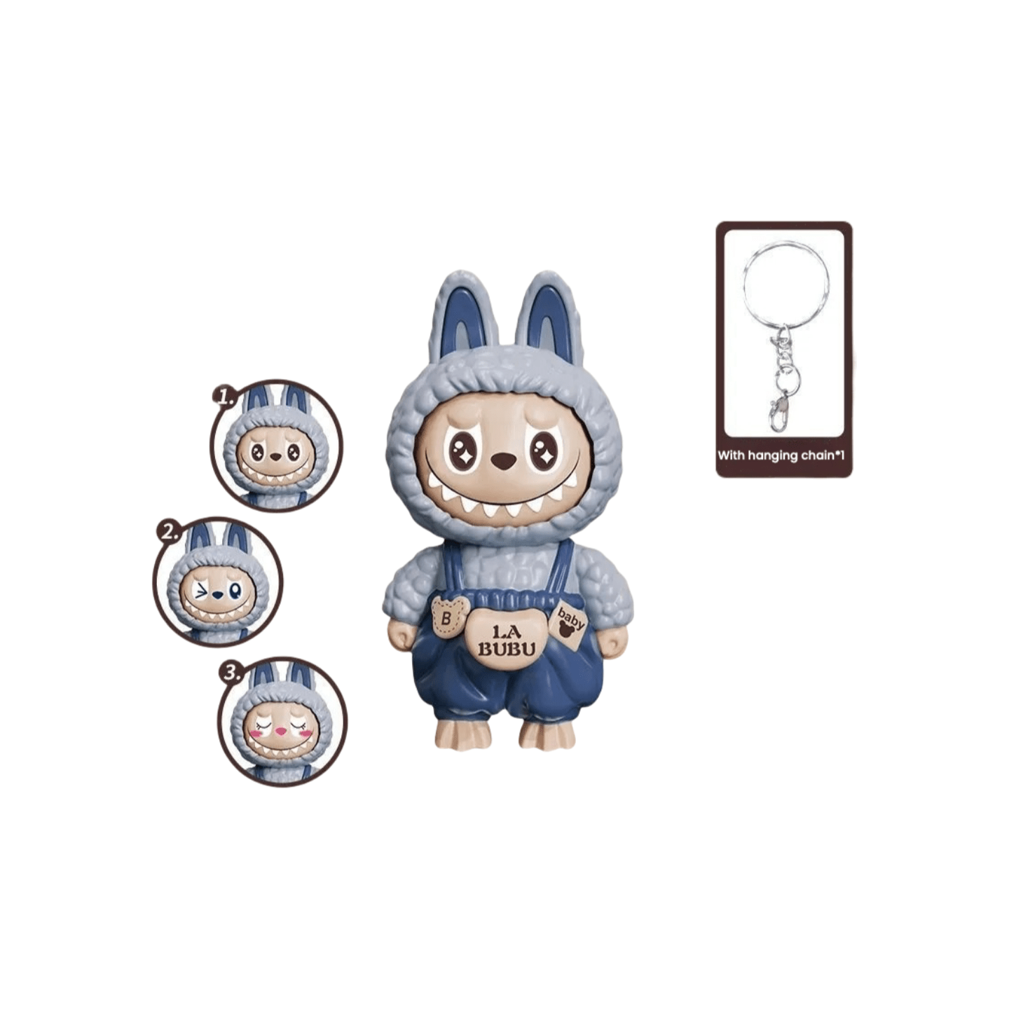 Face Change Keychain/Bag Charm/Holiday Gift - Buhigift