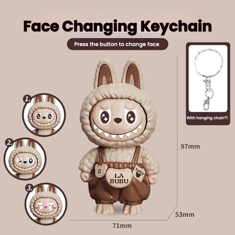 Face Change Keychain/Bag Charm/Holiday Gift - Buhigift