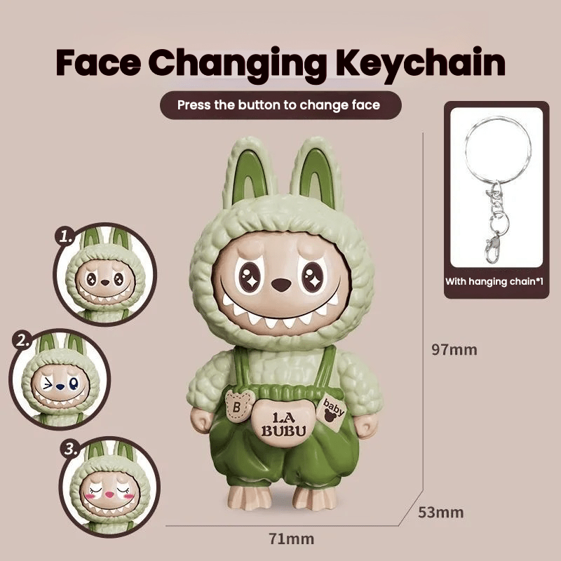 Face Change Keychain/Bag Charm/Holiday Gift - Buhigift