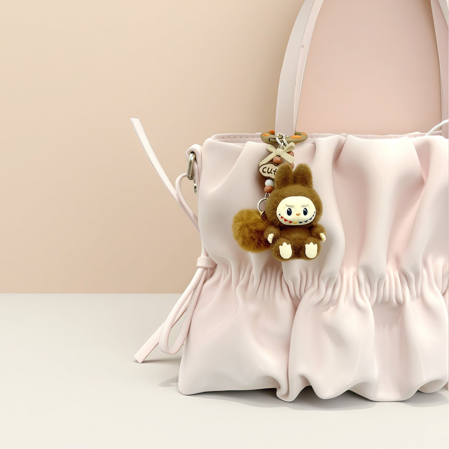 Fuzzy Ball Keychain/Bag Charm/Holiday Gift - Buhigift