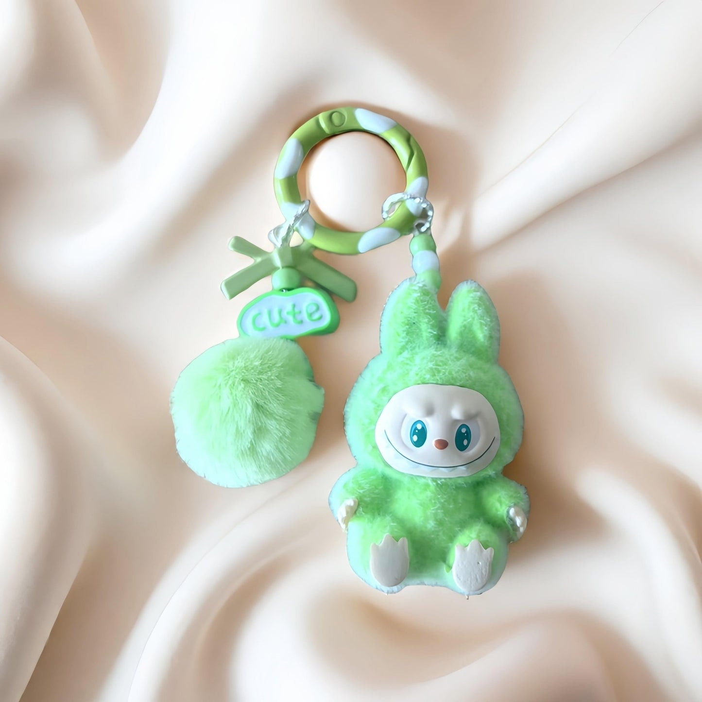 Fuzzy Ball Keychain/Bag Charm/Holiday Gift - Buhigift