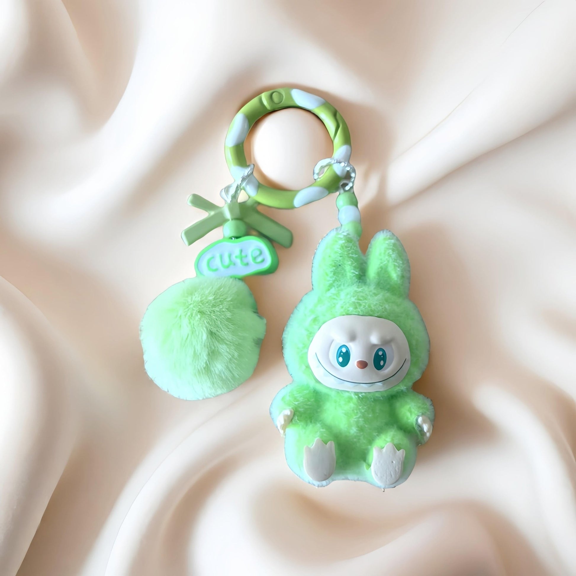 Fuzzy Ball Keychain/Bag Charm/Holiday Gift - Buhigift