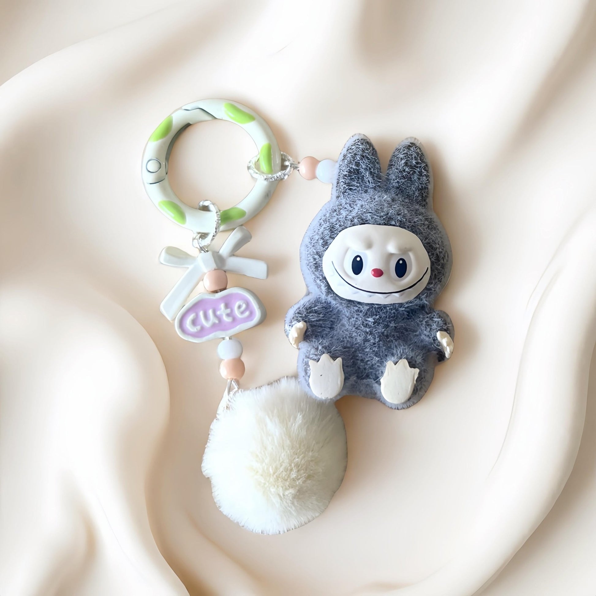 Fuzzy Ball Keychain/Bag Charm/Holiday Gift - Buhigift