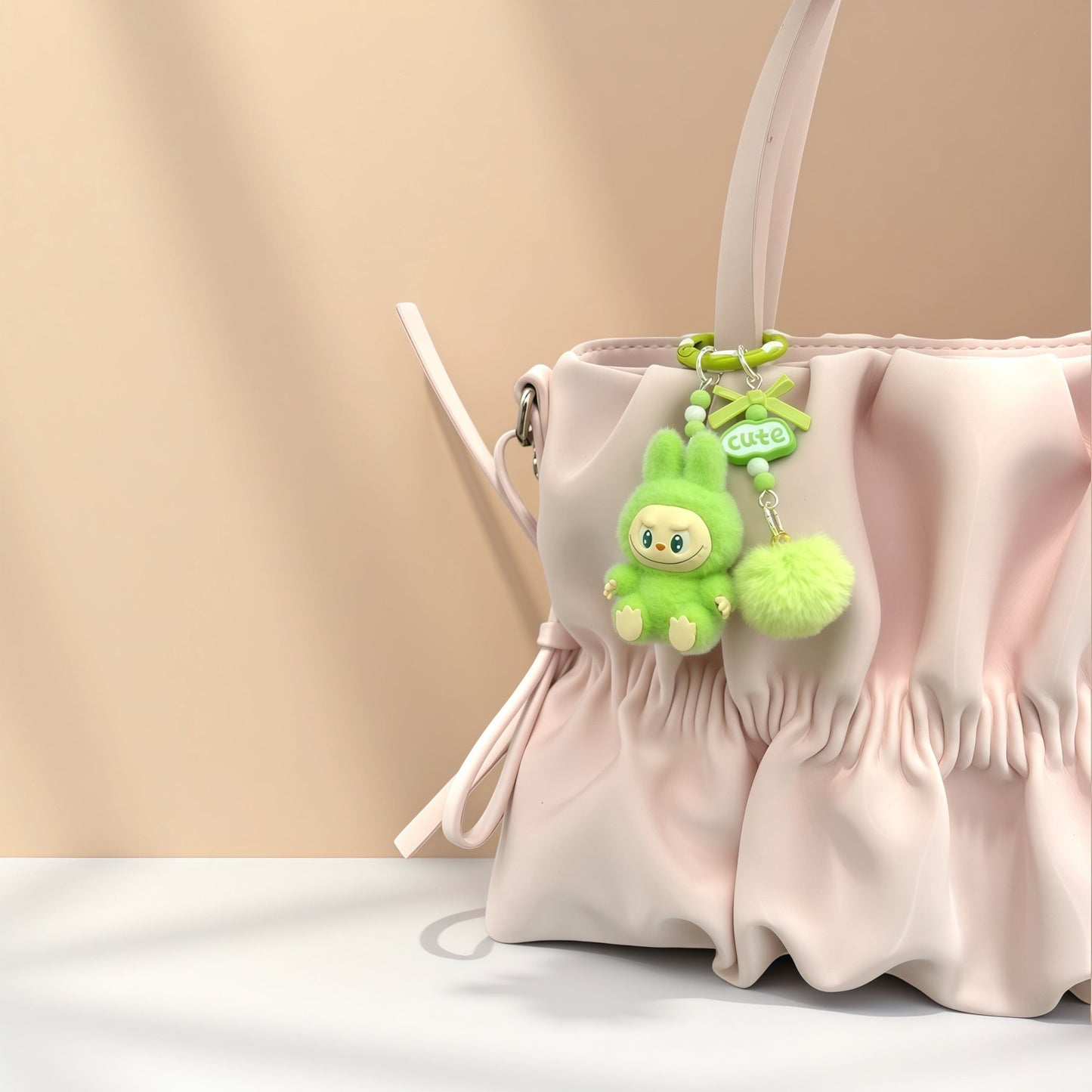 Fuzzy Ball Keychain/Bag Charm/Holiday Gift - Buhigift