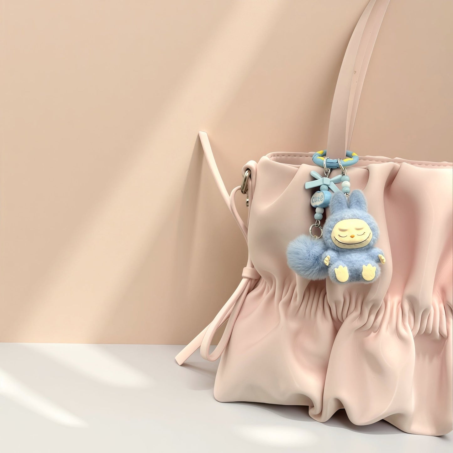 Fuzzy Ball Keychain/Bag Charm/Holiday Gift - Buhigift