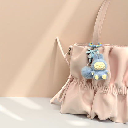Fuzzy Ball Keychain/Bag Charm/Holiday Gift - Buhigift