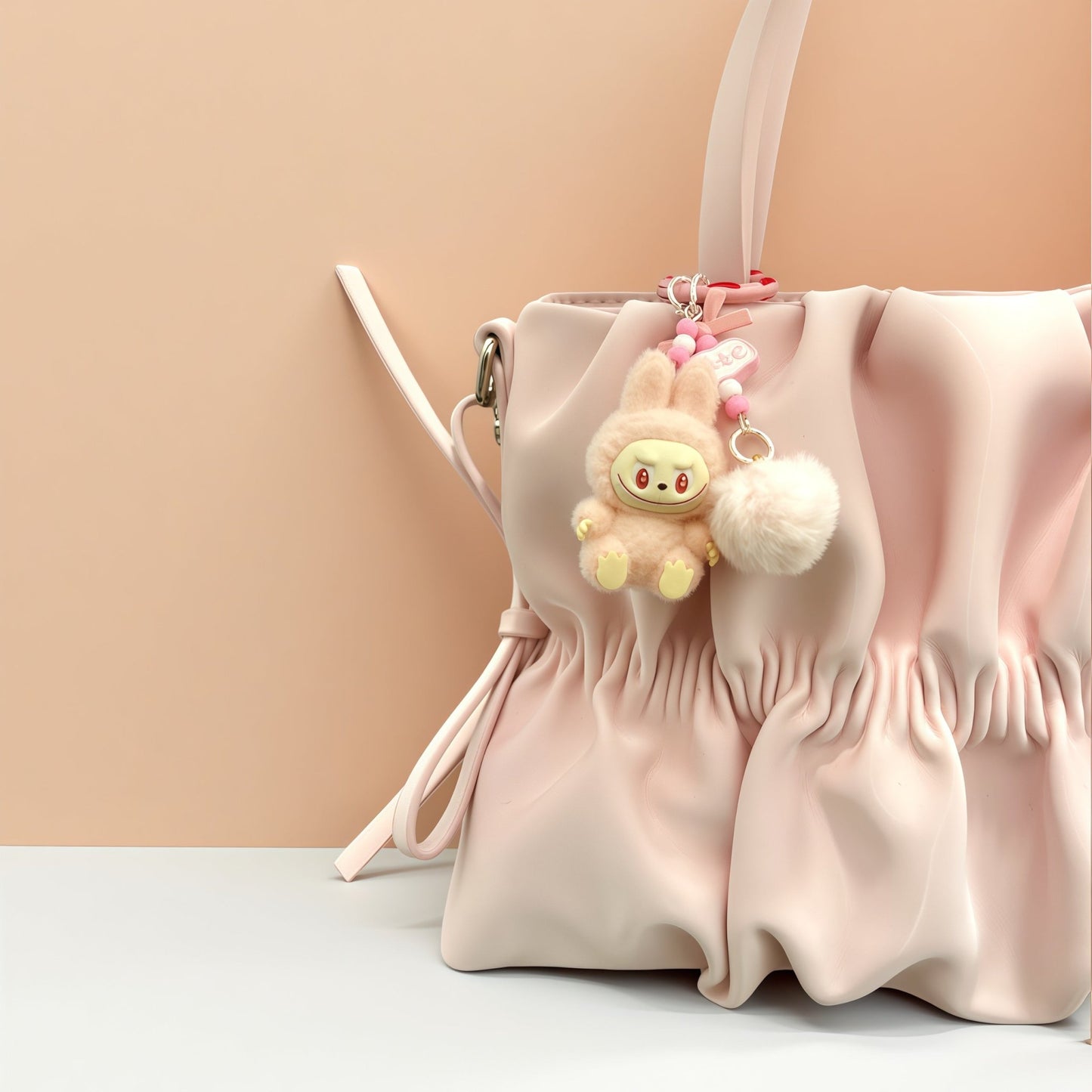 Fuzzy Ball Keychain/Bag Charm/Holiday Gift - Buhigift