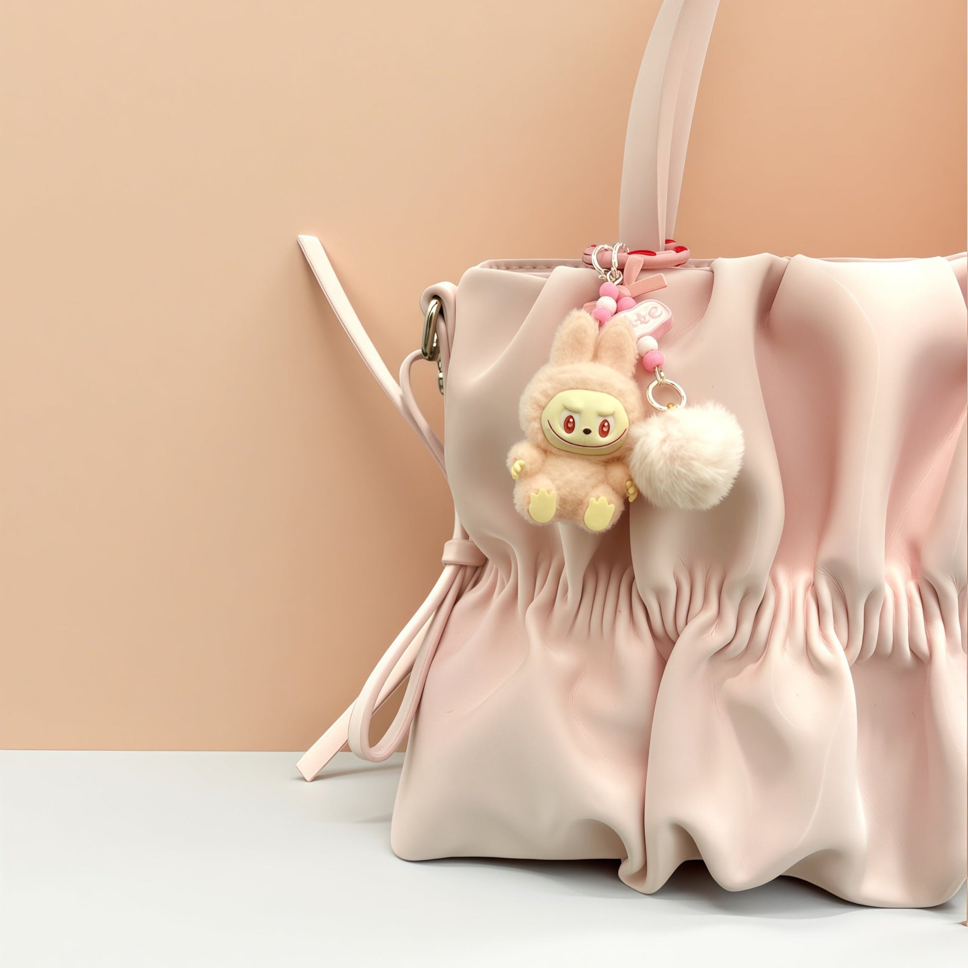 Fuzzy Ball Keychain/Bag Charm/Holiday Gift - Buhigift