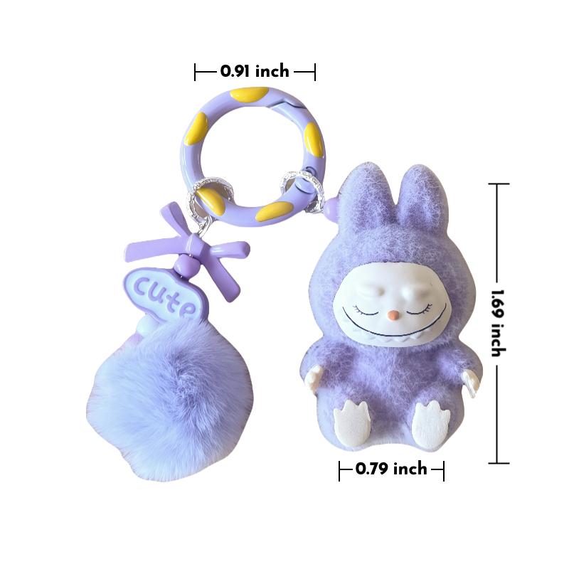 Fuzzy Ball Keychain/Bag Charm/Holiday Gift - Buhigift