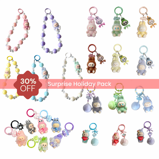 ✨Holiday Surprise Mystery Box - random 2/3/4Pcs Cute Keychain & Bag Charm Collection | 30% OFF | Kids Girly Gift✨ - Buhigift