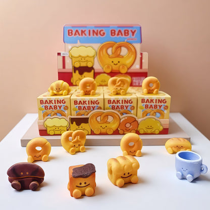 Jellycat Style Mini Bread Blind Box - Kawaii Bakery Micro Figures, Cute Squeeze Charms & Desk Decor - Buhigift